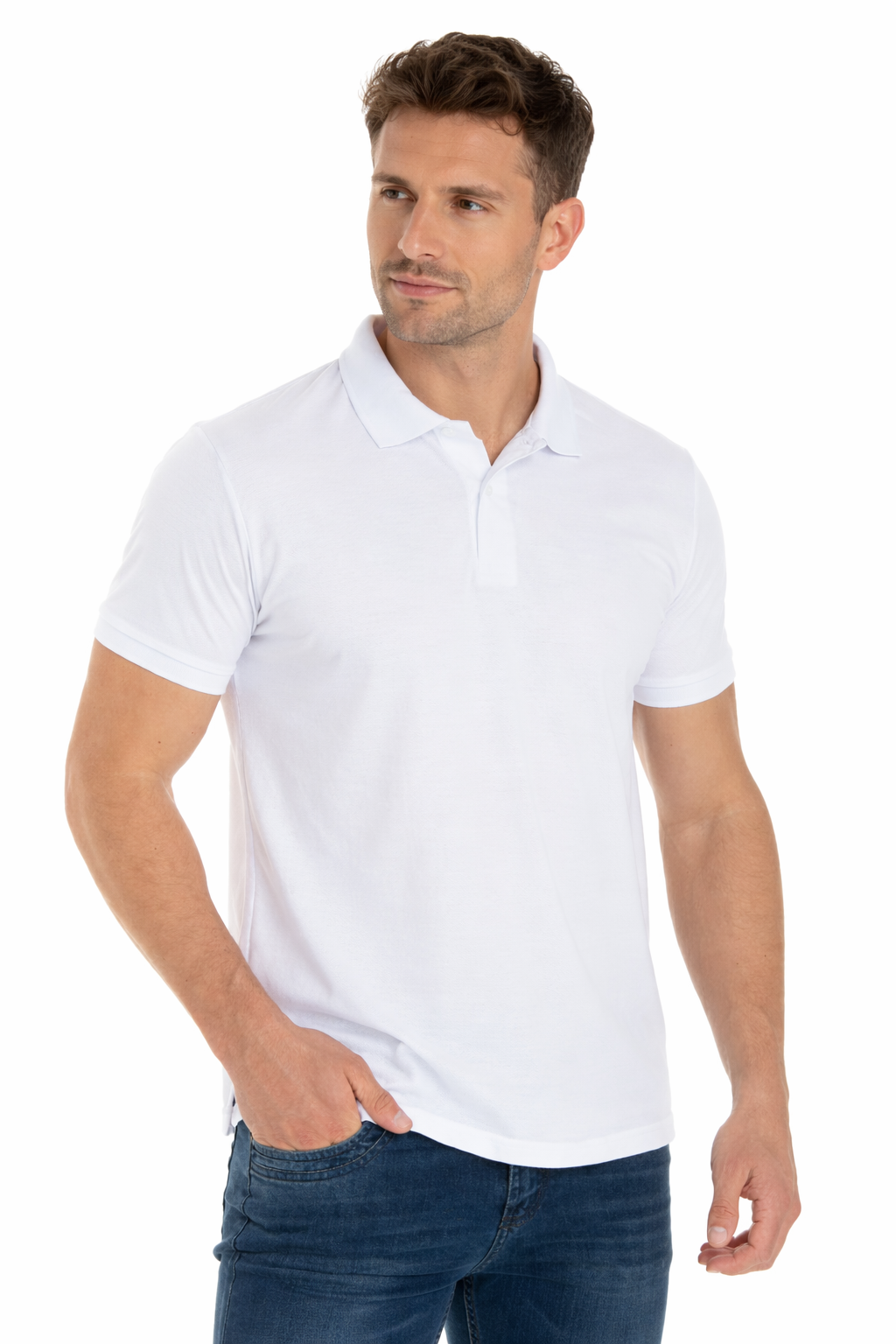 Polo Pima — Branco